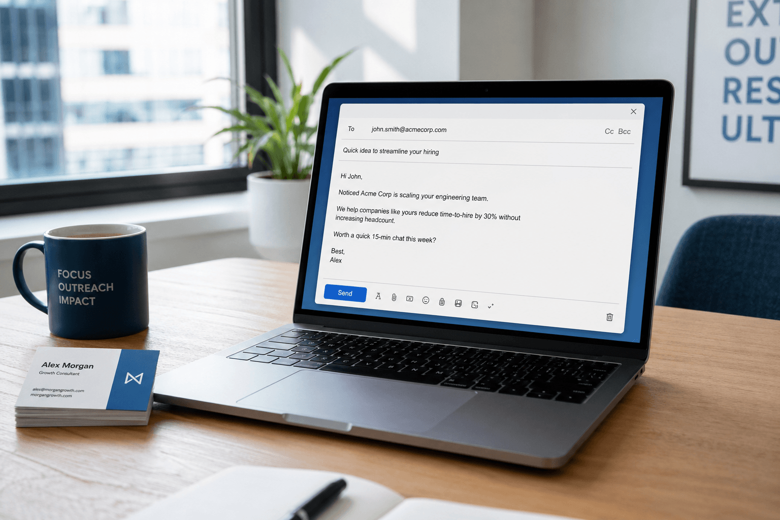 Crafting a cold email