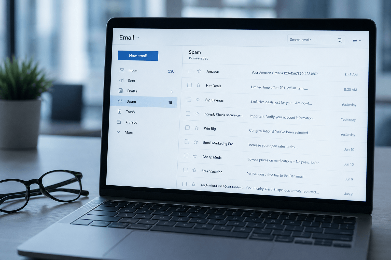 Email deliverability and spam folder