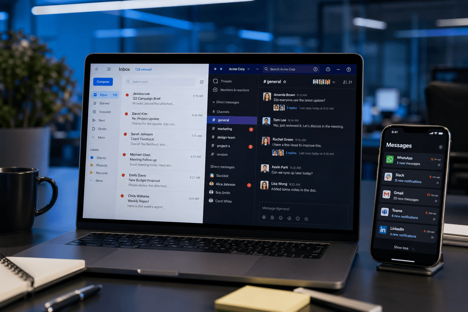 Email vs Slack vs Teams communication tools
