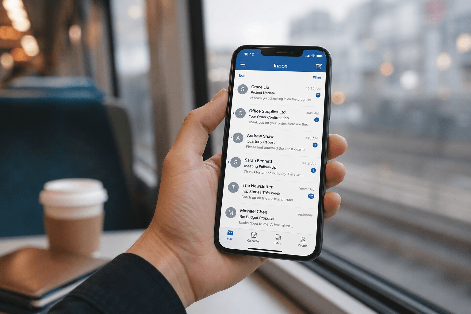 Managing email on your phone